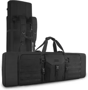 Lovvento Soft Rifle Case Gun Bag Carrying Case Resistant Shooting Range Tactical Pistol Storage Outdoor 30" 36" inch Shotgun Case Water Multi Functional & Multi Pocket Hideable Straps Backpack