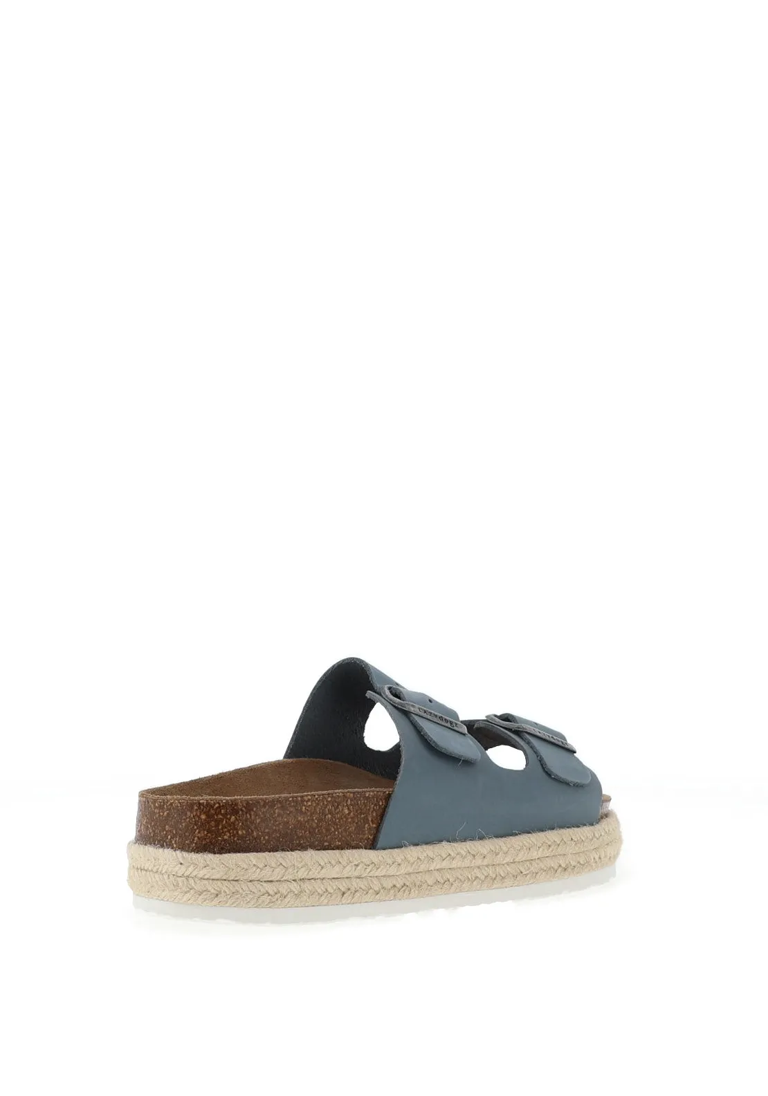 Lunar Lazy Dogz Double Strap Mules, Mid Blue