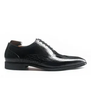 Luxury Alligator Pattern Brogue Oxford Shoes