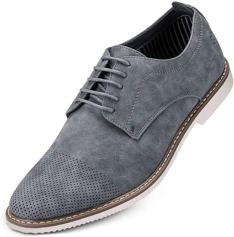 Marino Men's Oxfords Casual Dress Shoes - Comfortable and Breathable Premium Leather Shoe with Rubber Sole