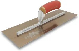 MARSHALLTOWN DuraFlex Finishing Trowel, 14 x 5 Inch, 11 5/8 Inch Mounting, DuraSoft Handle, Made in the USA, Plaster and Drywall Finishing Tools, 4683DFDL