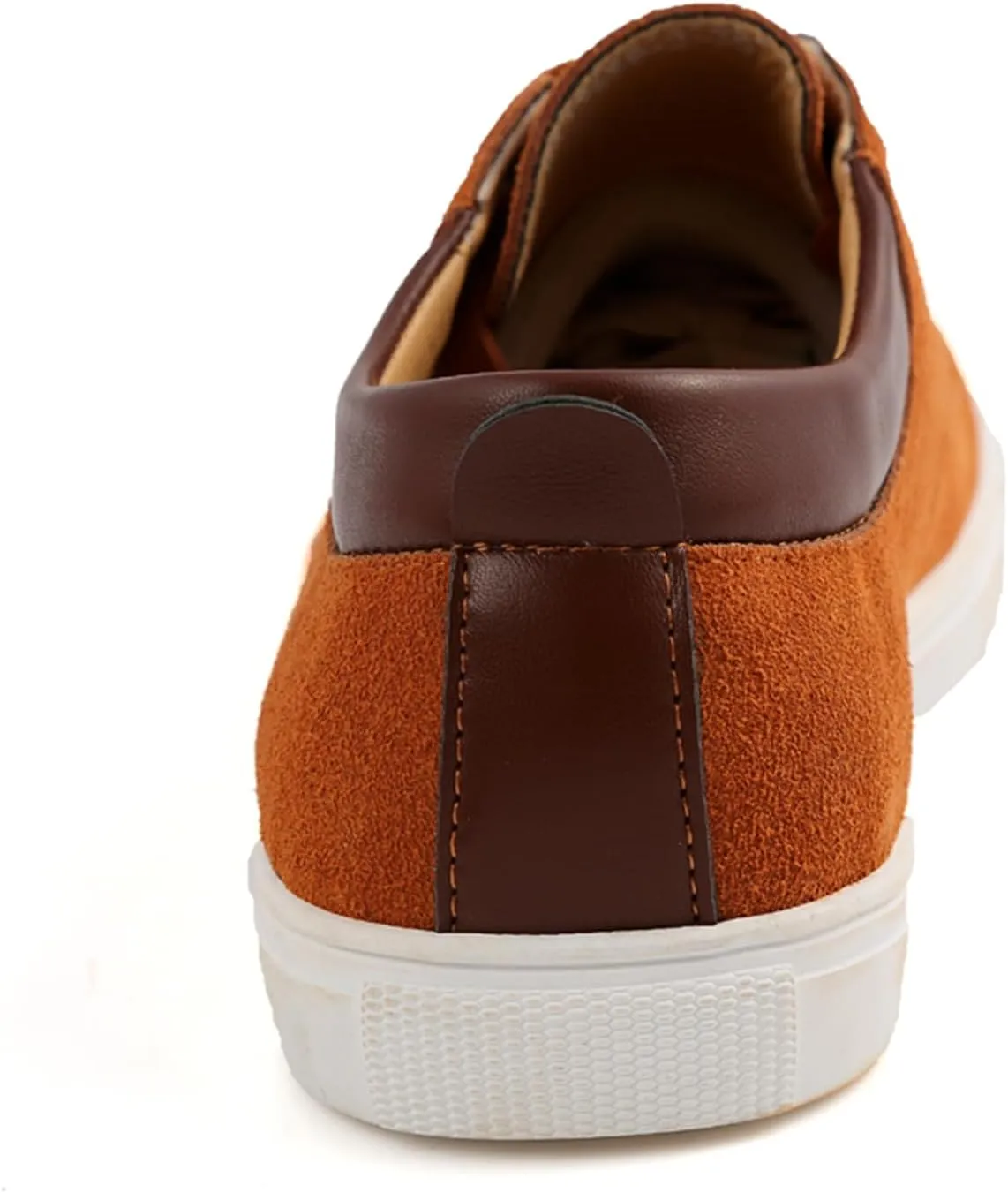 Men's Canvas Low Top Shoes Lace-Up Faux Suede Walking Loafer Shoes Fashion Casual Sneakers Lightweight Flat Driving Shoes