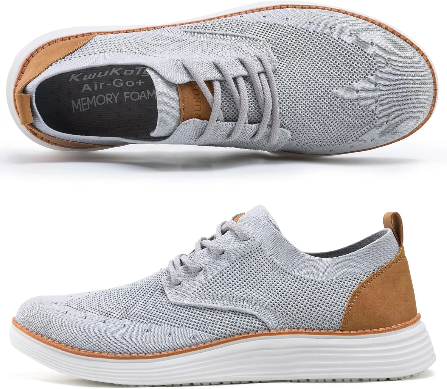 Men's Casual Dress Shoes Mesh Breathable Oxfords Sneakers Lightweight Comfortable Walking Shoes 7.5-12.5