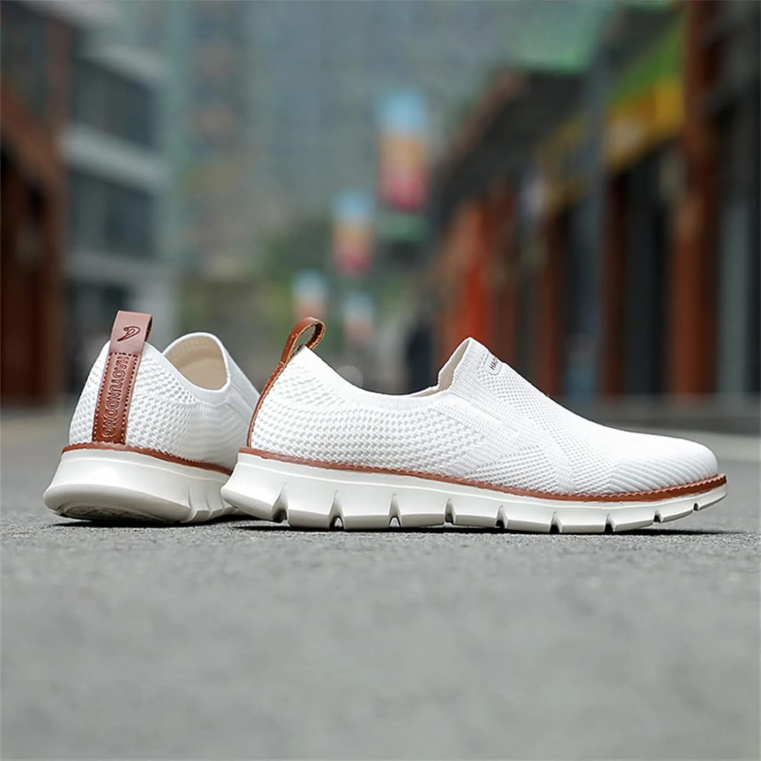 Men's Casual Sneakers Dress Shoes - Comfort Dress Sneakers Mesh Knit Lightweight Breathable Formal Oxford Business Shoes