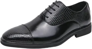Men's Classic Lace-up Oxfords Modern Leather Business Casual Comfort Formal Shoes