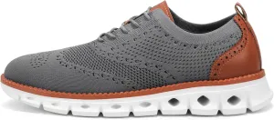 Mens Dress Shoes Casual Oxfords Shoes Knit Lightweight Breathable Business Work Shoes Walking Shoes Fashion Sneakers