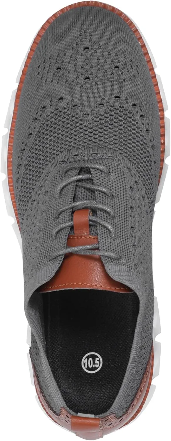 Mens Dress Shoes Casual Oxfords Shoes Knit Lightweight Breathable Business Work Shoes Walking Shoes Fashion Sneakers