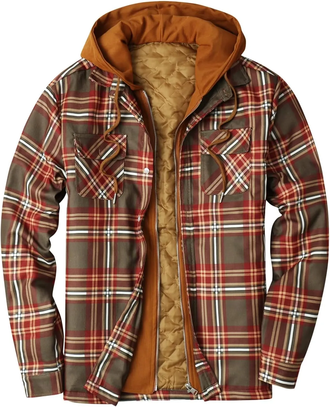 Mens Flannel Shirt Men's Button Down Regular Fit Long Sleeve Plaid Flannel Casual Shirts Men's Cotton Flannel Shirt Tops