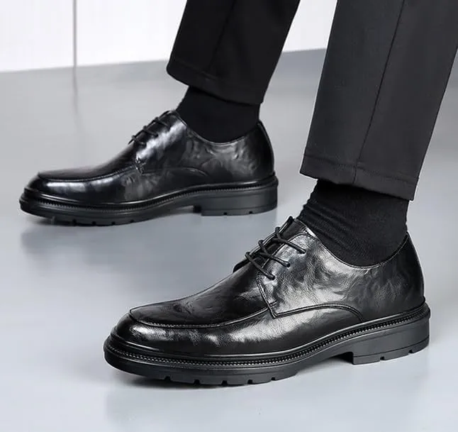 Men's Genuine Leather Oxford Formal Business Classic Lace-Up Wedding Dress Shoes for Men Wingtip Mens Brogue