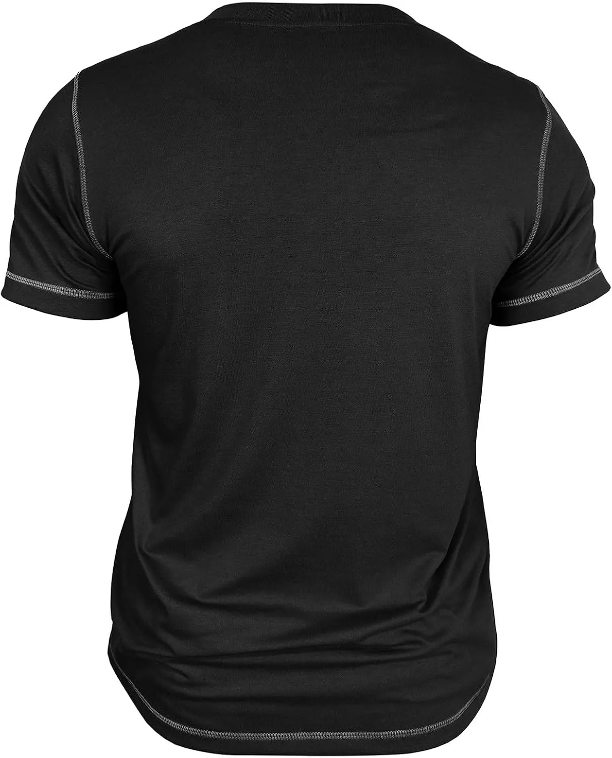 Men's Henley Shirt Soft Cotton Short Sleeve Stretchy Muscle Fit T Shirts Classic Band Collar Button Down Tee Tops