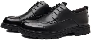 Mens Leather Derby Dress Shoes Genuine Leather Spring Business Formal Wedding Groom Top Grain Oxford Shoes