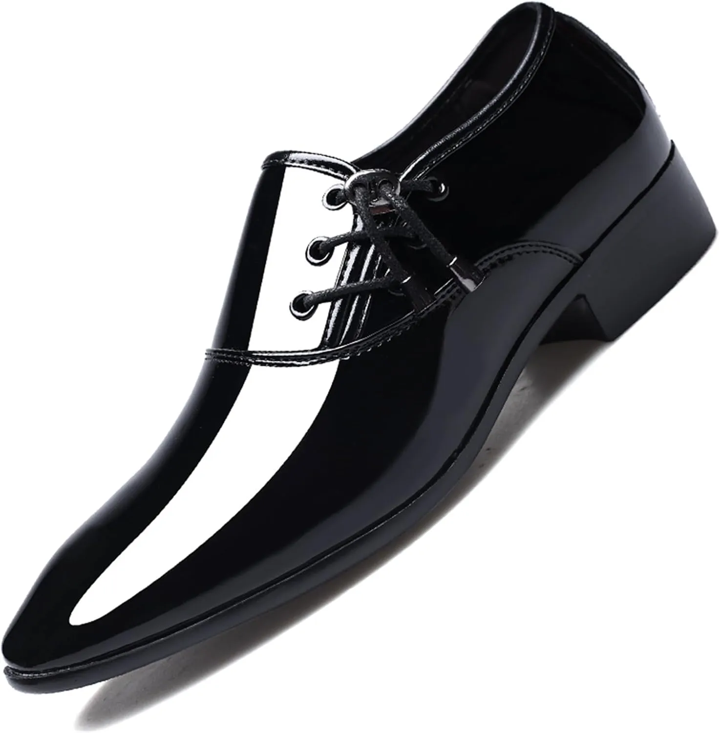 Mens Loafer Shoes Slip on Patent Leather Modern Dress Shoes for Men Business Casual Driving Prom Party Wedding Comfortable