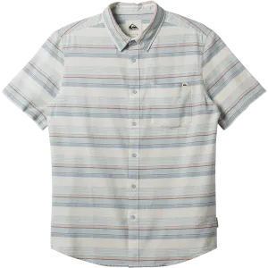 Men's Oxford Stripe Classic Short Sleeve Woven Shirt