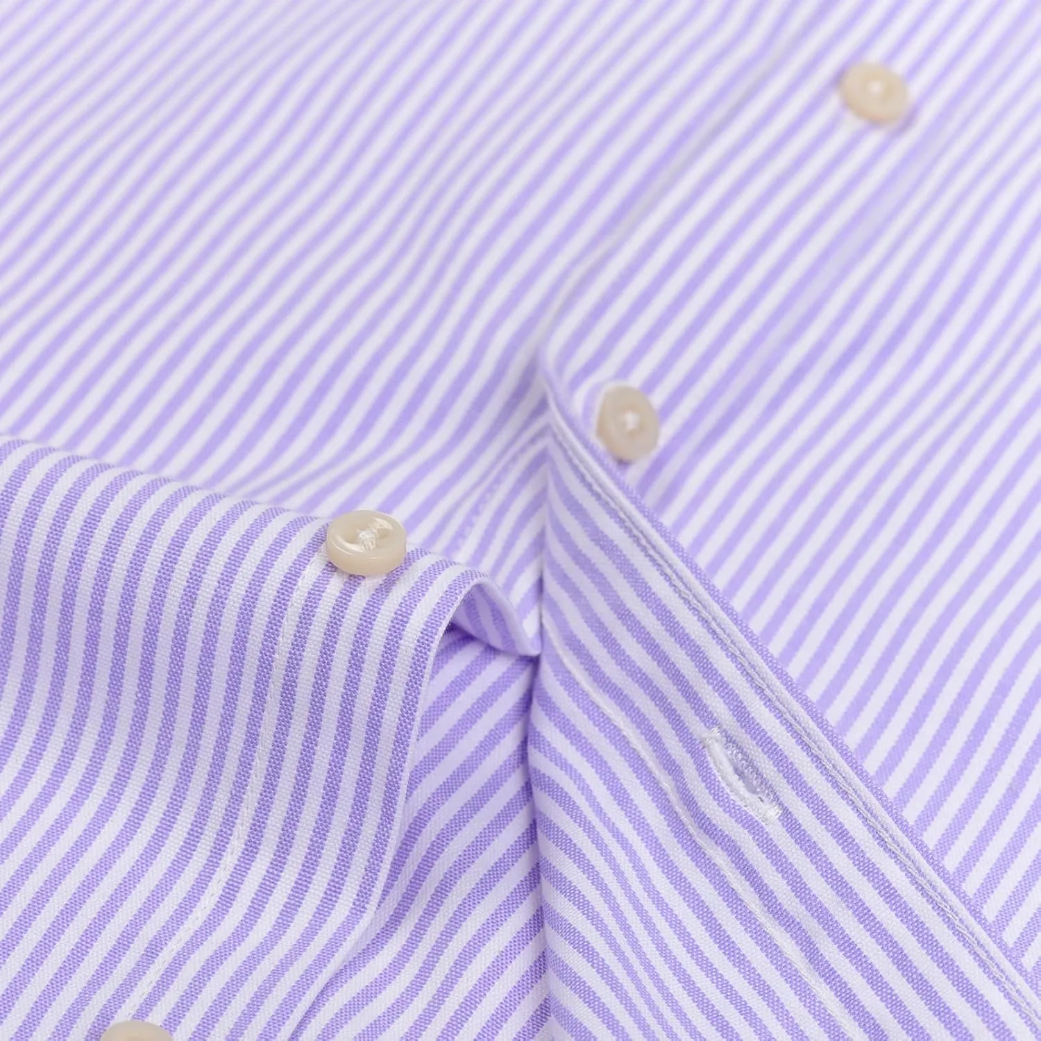 Men's Stylish Cotton Blend Casual Oxford Shirt, Breathable Long Sleeve Button Down Collar Work Shirt