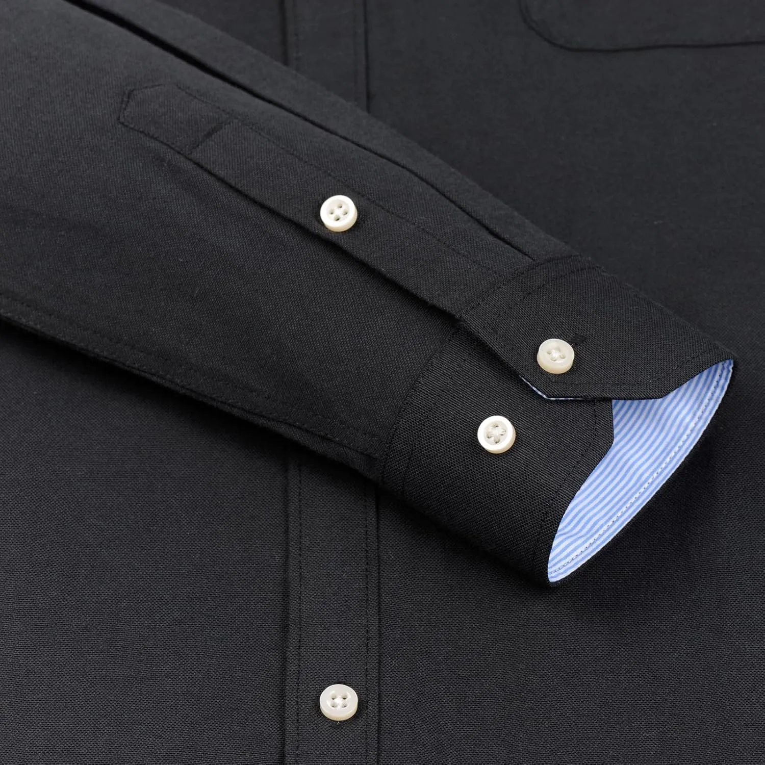 Men's Stylish Cotton Blend Casual Oxford Shirt, Breathable Long Sleeve Button Down Collar Work Shirt