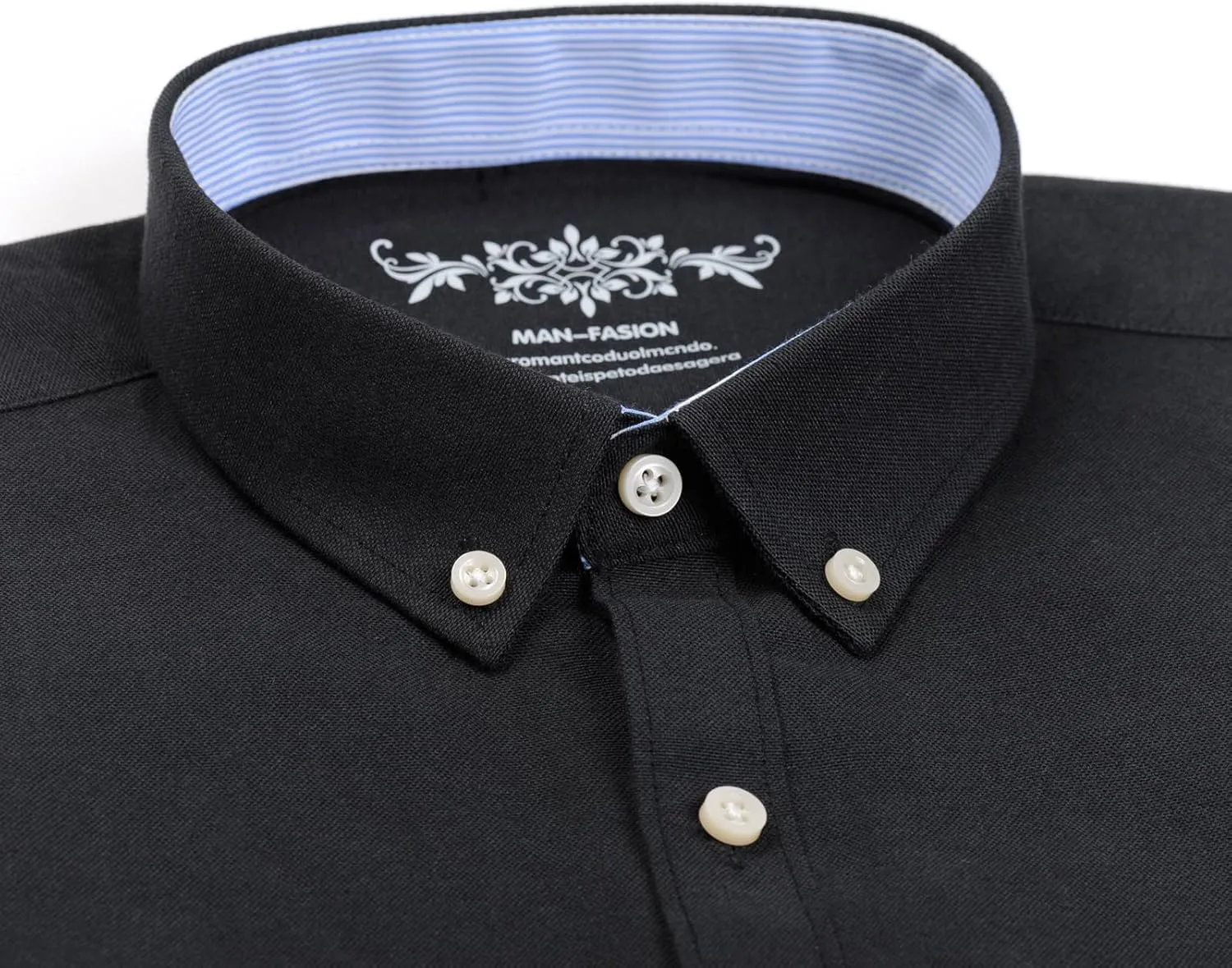 Men's Stylish Cotton Blend Casual Oxford Shirt, Breathable Long Sleeve Button Down Collar Work Shirt