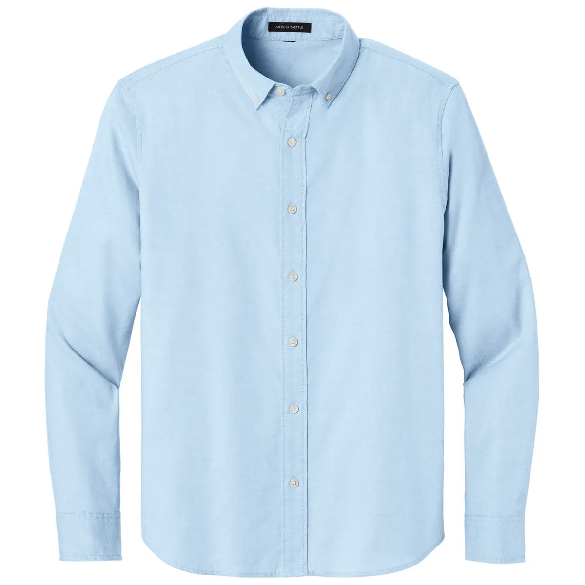 Mercer Mettle Men's Light Blue Long Sleeve Modern Oxford Shirt