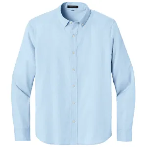 Mercer Mettle Men's Light Blue Long Sleeve Modern Oxford Shirt