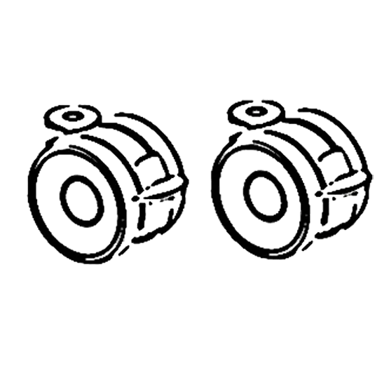 Midi 180 | Classic Rear Castors 100mm