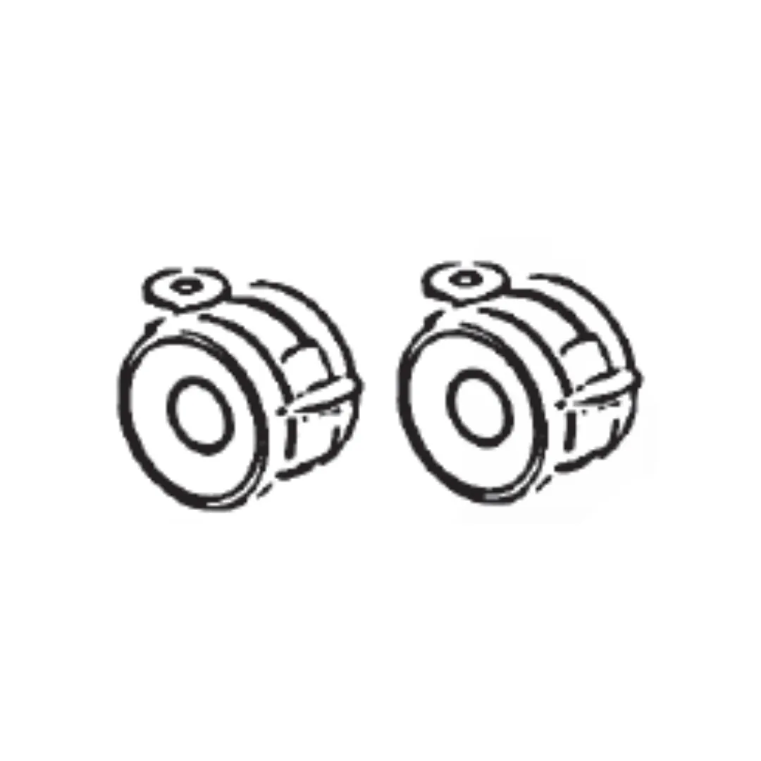 Midi 180 | Classic Rear Castors 100mm