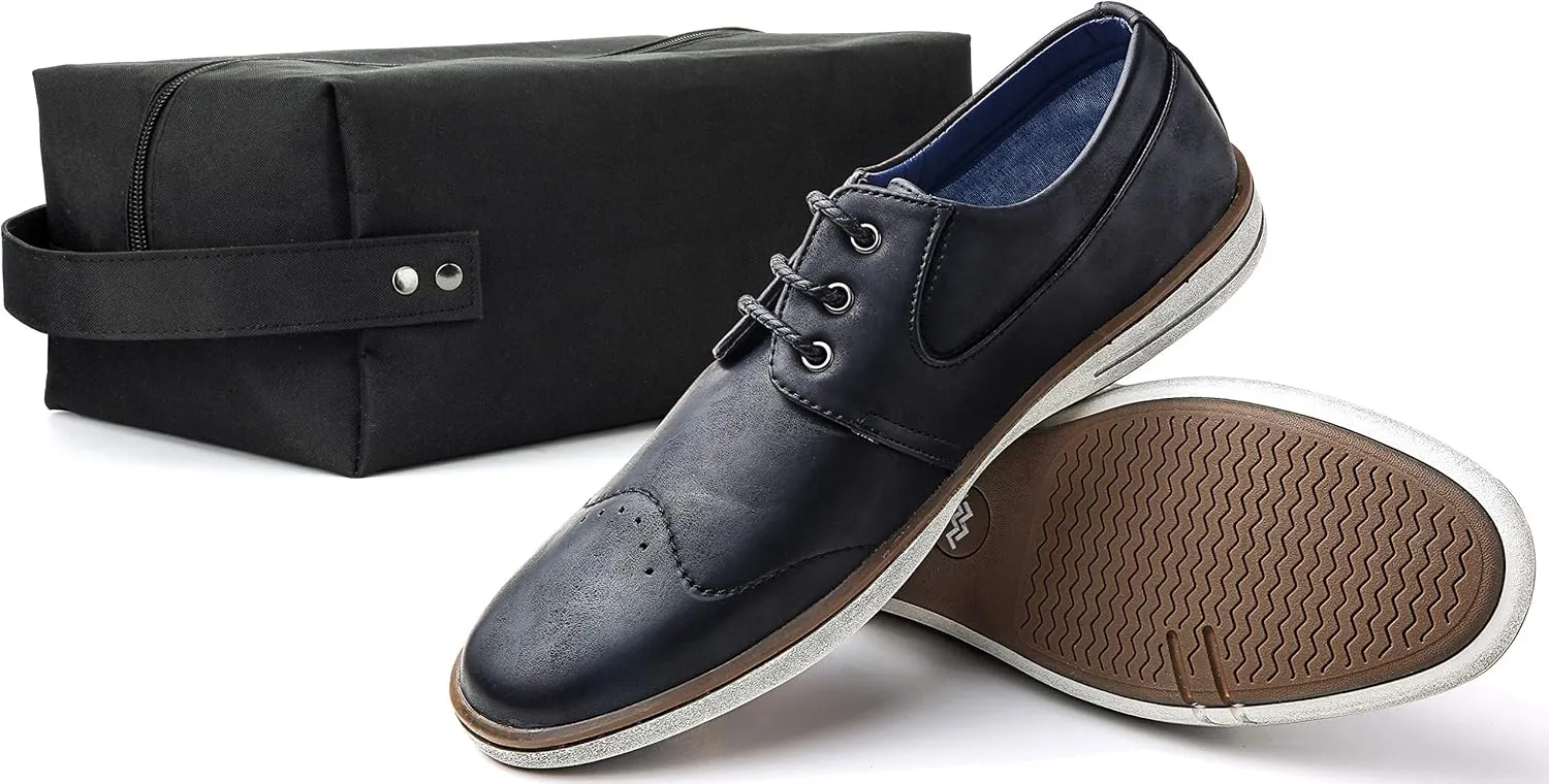 Mio Marino Men Casual Oxford Shoes - Comfortable Business Fashion Mens Casual Dress Shoes
