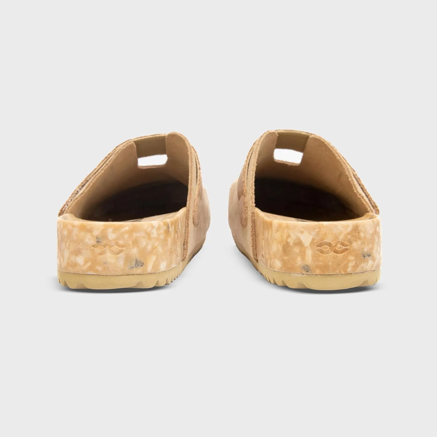 More Mesa Suede Comfort Clogs, Leather Mule Sandals with Arch Support, Recycled Foam Midsole