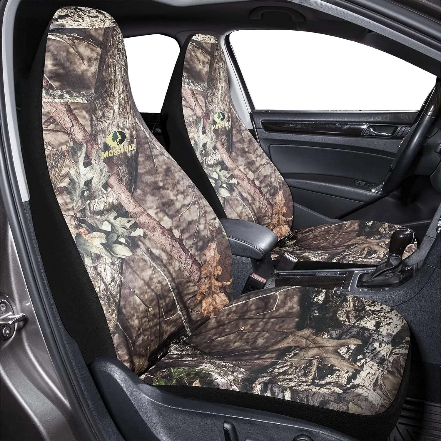 Mossy Oak Full Camo Seat Covers High Back - Made with Rip-Stop Oxford Fabric, Airbag Compatible, Universial Fit Most Bucket Seats - Official Licensed Product