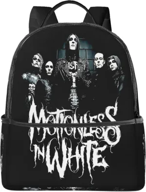 Motionless Rock In White Unisex Casual Backpack Lightweight Travel Bag Classic Laptop Daypack Backpack Men Women
