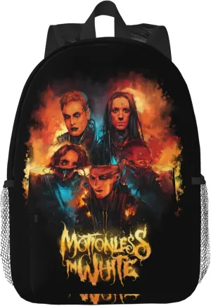 Motionless Rock In White Unisex Casual Backpack Lightweight Travel Bag Classic Laptop Daypack Men Women Backpack