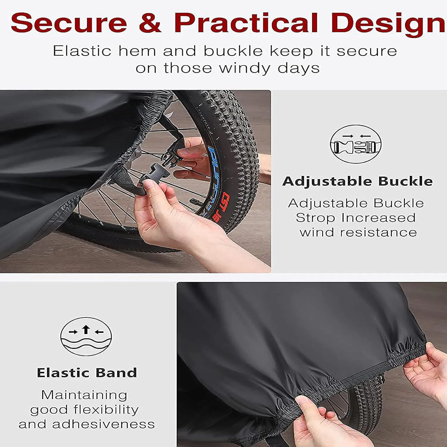 Motorcycle Cover for Daelim VL 125 Classic Scooter Cycle Moped Cover Anti-UV Moped Cover with Lock Holes Windproof Buckle and Elastic Hem,A2-200x85x110