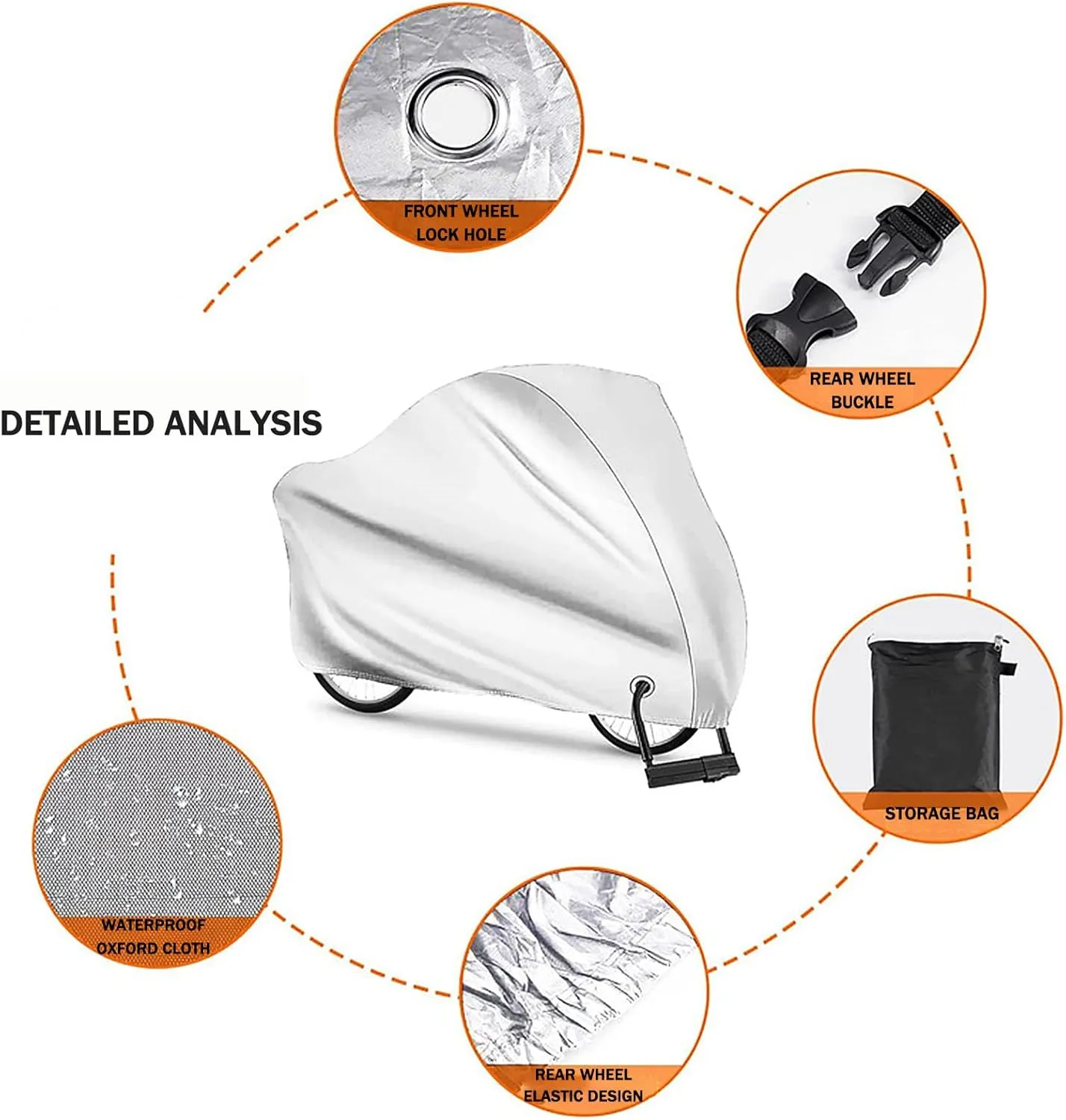 Motorcycle Cover for Daelim VL 125 Classic Scooter Cycle Moped Cover Anti-UV Moped Cover with Lock Holes Windproof Buckle and Elastic Hem,A2-200x85x110
