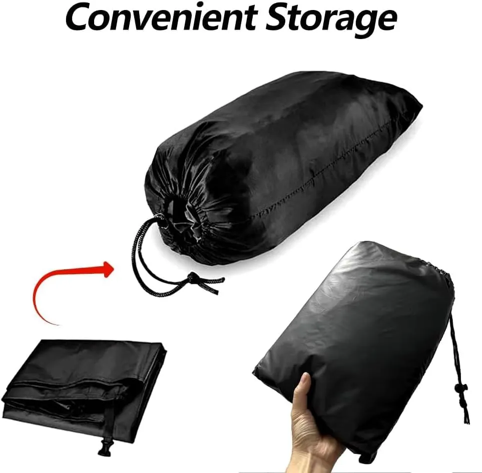 Motorcycle Covers Custom for Royal Enfield Bullet Meteor Classic 350 500 650 Continental GT 535, All Season Durable Waterproof Protection Scooter Cover with Lock-Holes Storage Bag, Outdoor Accessories