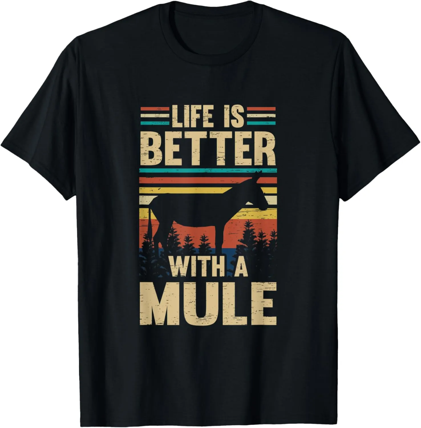 Mule Funny Retro Vintage T-Shirt