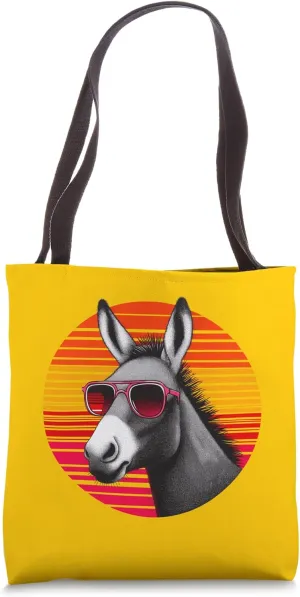 Mule Retro Vintage Sunset Animal Sunglasses 70s Tote Bag