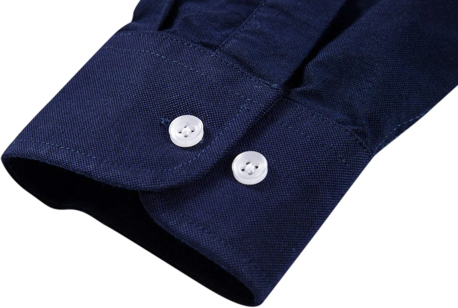 MUSE FATH Men's Oxford Dress Shirt-Cotton Casual Regular Fit Long Sleeve Shirt