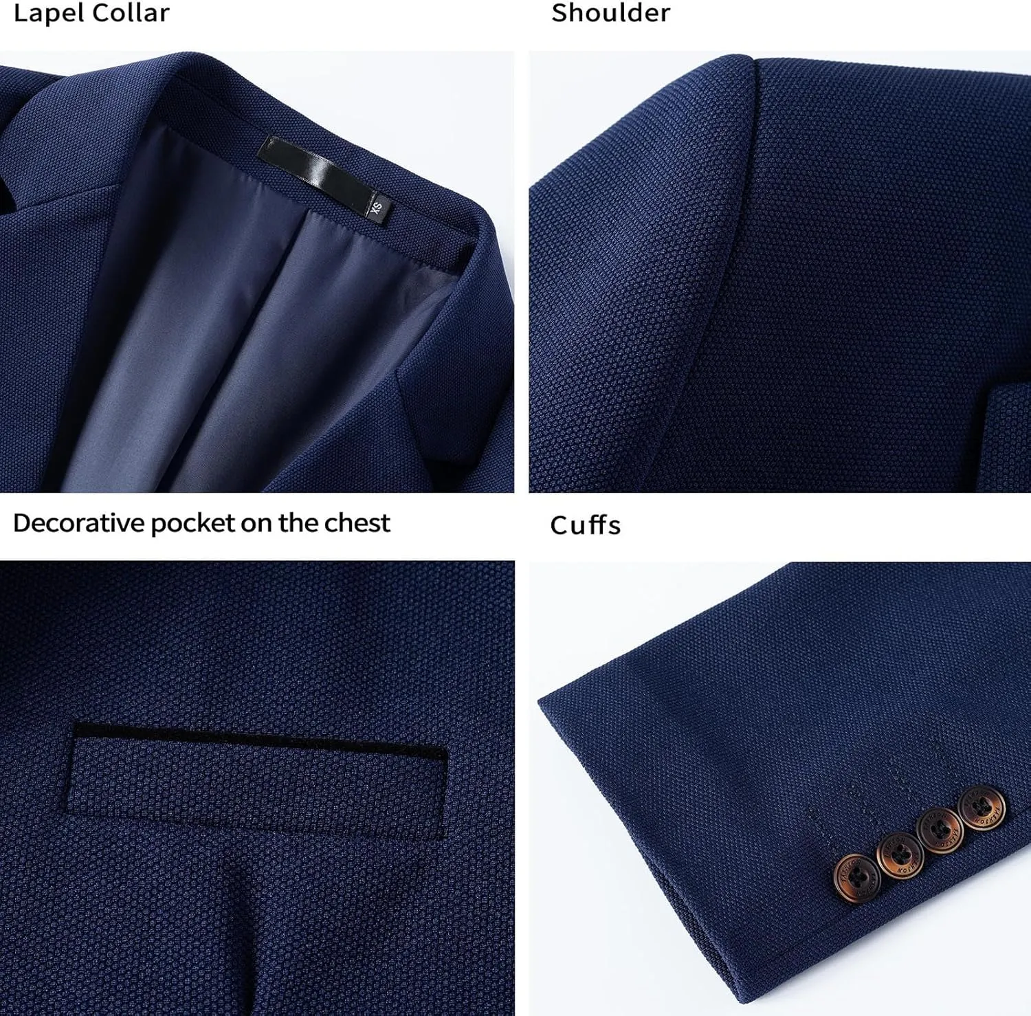 Mylldey Knit Blazer Men Business One Button Suit Jacket Regular fit Casual Sport Coat Mens Blazer