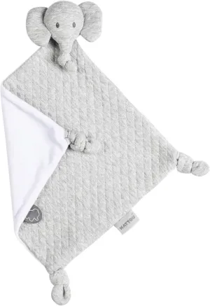 Nattou Tembo Elephant Doudou Security Nursery Blanket Soft Baby Lovey Unisex Lovie Baby Gifts for Newborn Boys and Girls Baby Snuggle Toy Stuffed Animal, 11 inches – Grey