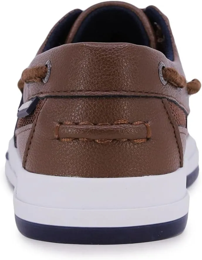Nautica Kid's Spinnaker Youth Boat Shoe Casual Loafer 2 Eye Lace (Little Kid/Big Kid)