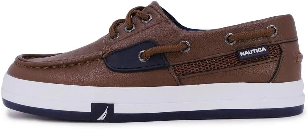 Nautica Kid's Spinnaker Youth Boat Shoe Casual Loafer 2 Eye Lace (Little Kid/Big Kid)