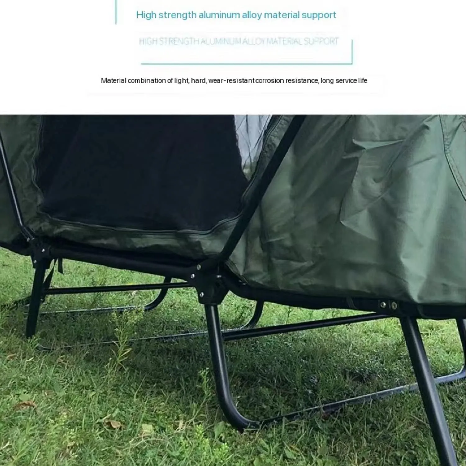 No-Build Off-The-Ground Tent Outdoor Single and Double Rainproof Thickened Sunscreen Field Tent, 210*120*120cm