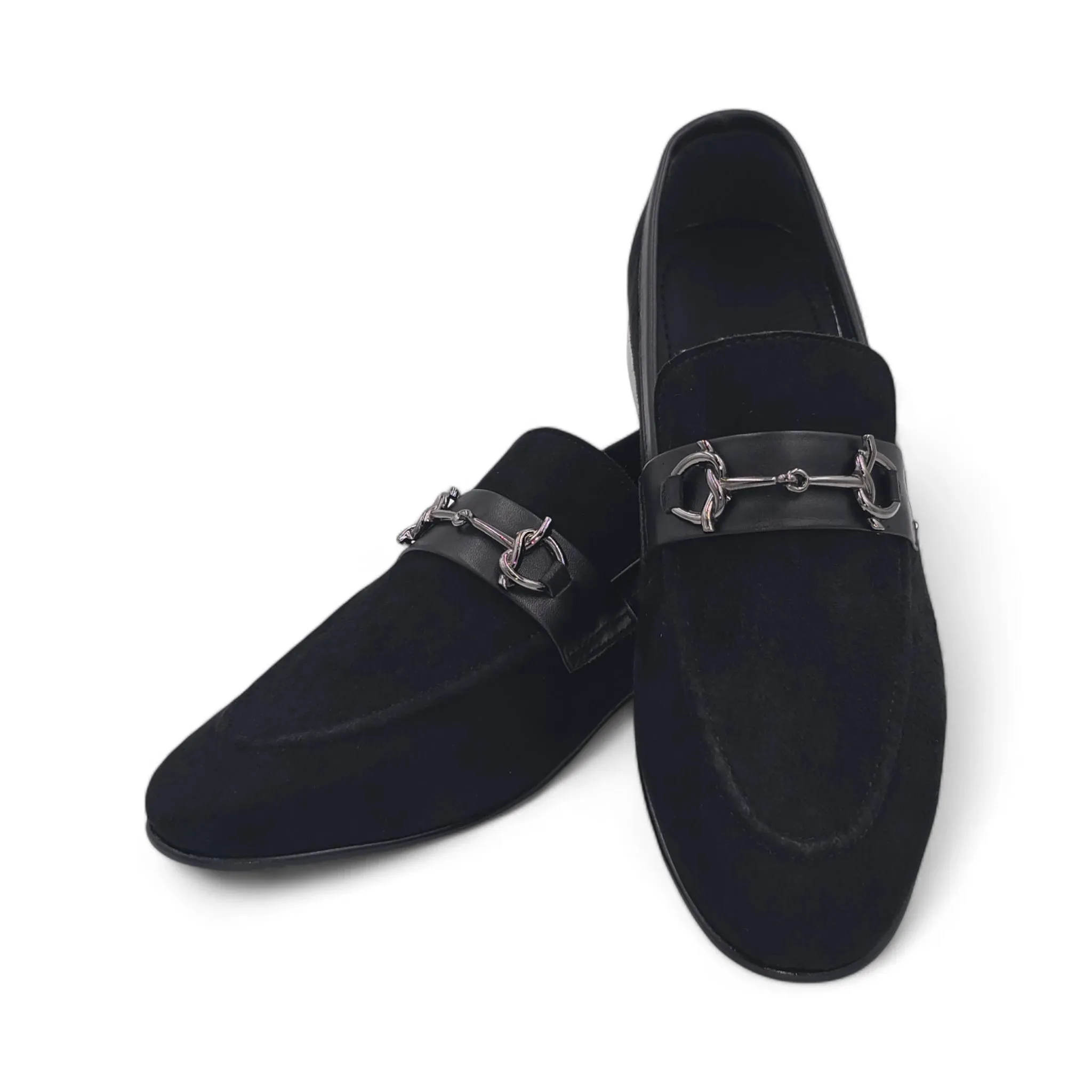 OK-3004 Dark Suede Leather Loafer