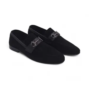 OK-3004 Dark Suede Leather Loafer
