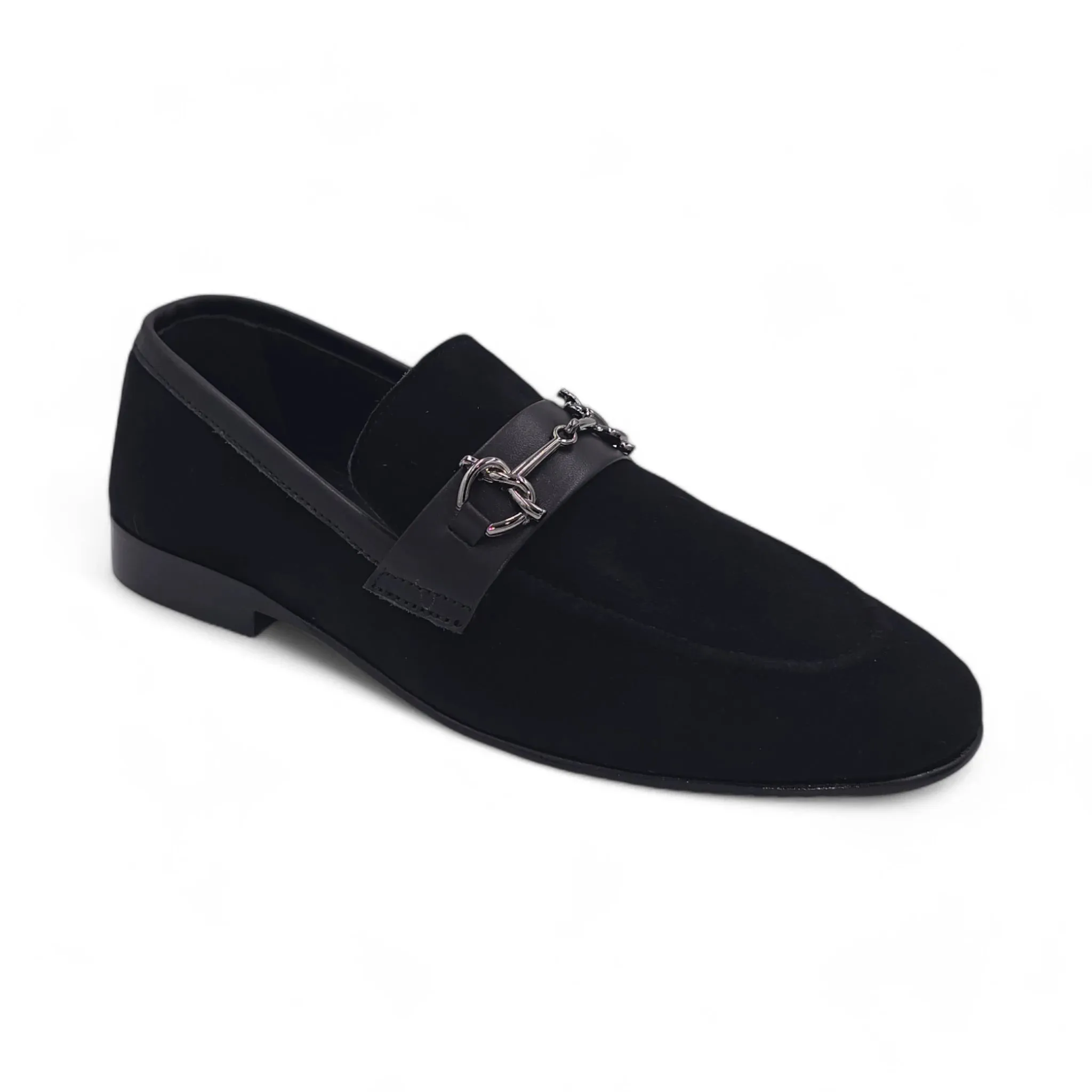OK-3004 Dark Suede Leather Loafer