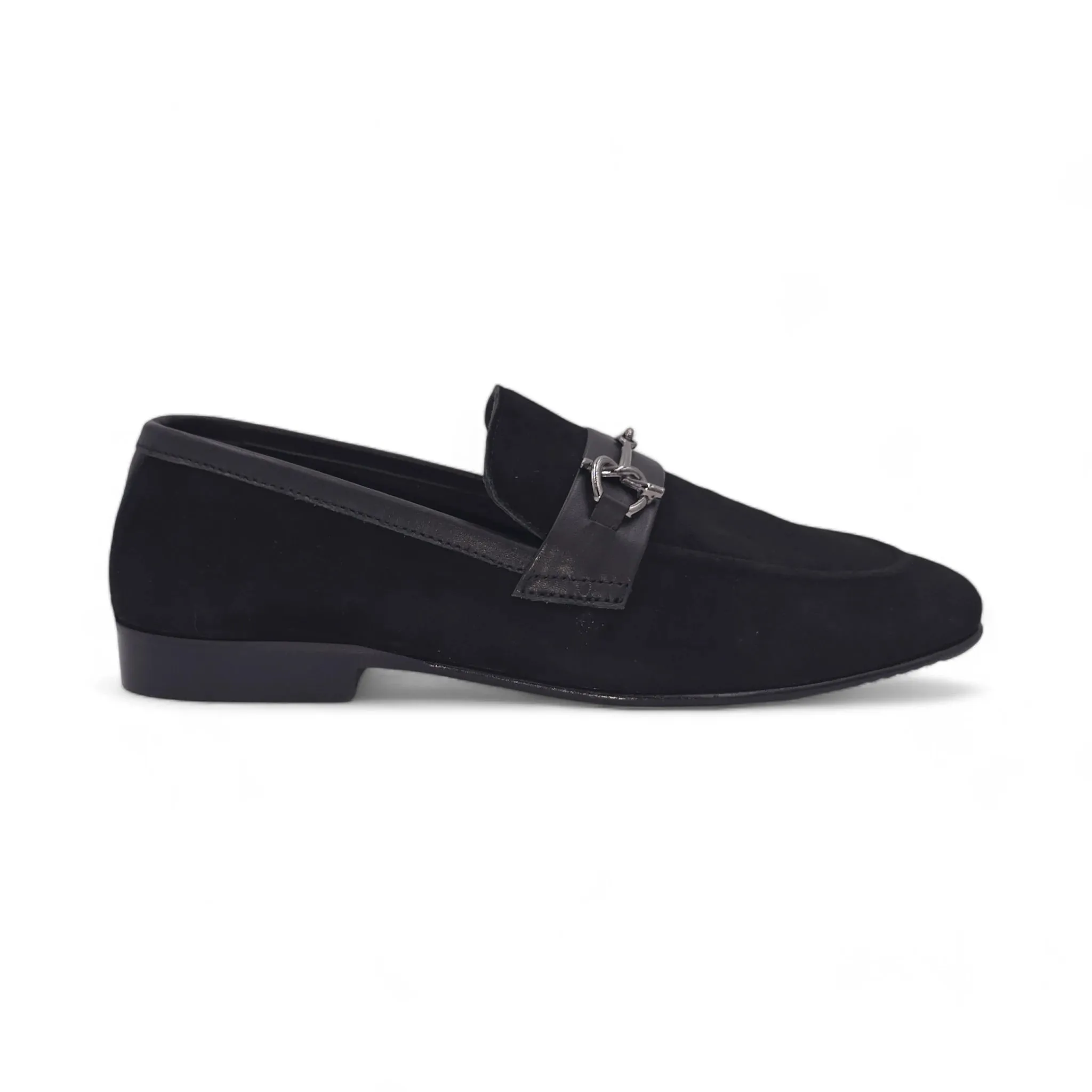OK-3004 Dark Suede Leather Loafer