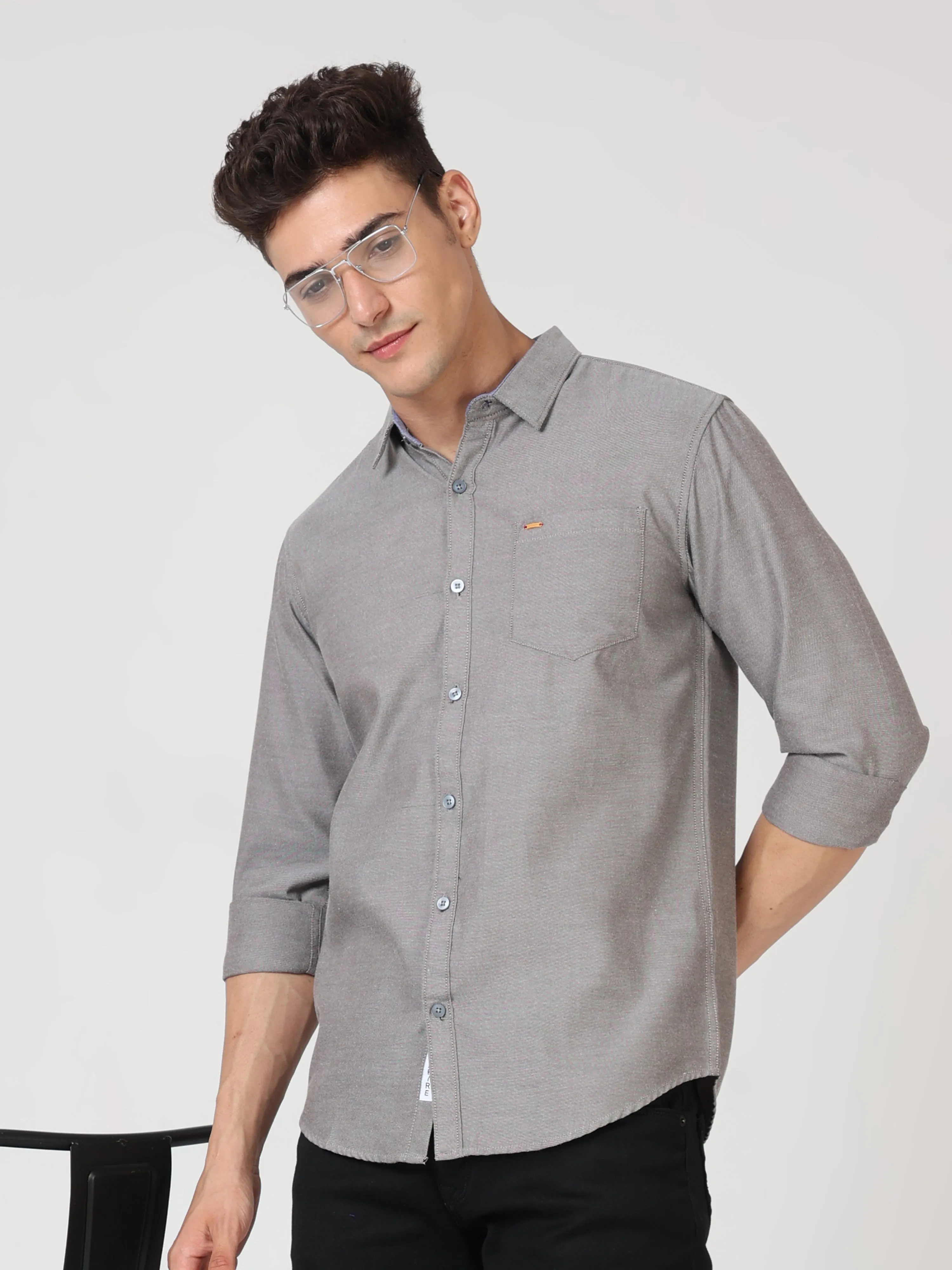 Onfire Oxford Grey Shirt