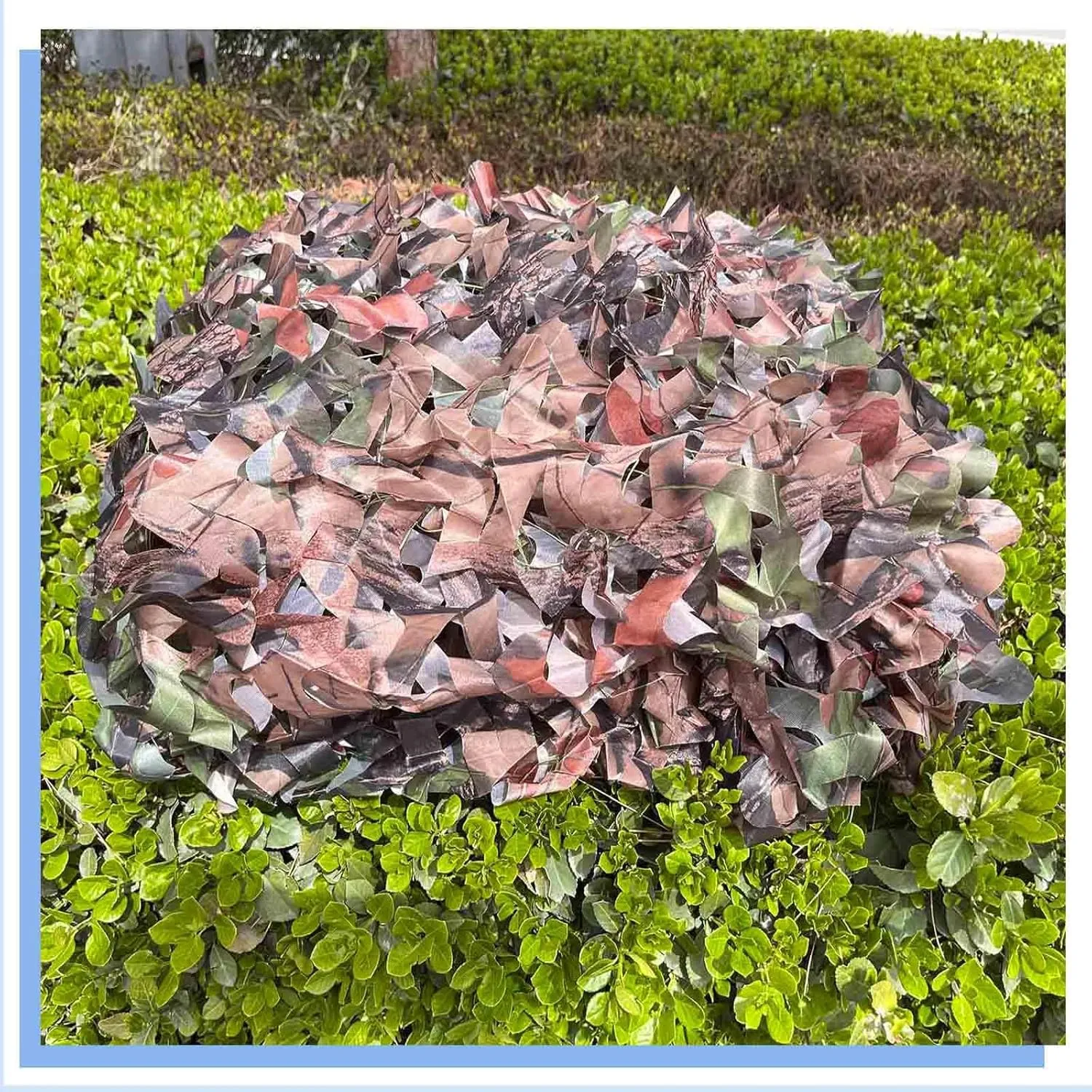 Outdoor Camo Net, Reinforced Camouflage Netting, 2x4m 3x6m 4x8m 5x10m Sunblock Shade Net, Camouflage Net for Military Decoration/Hunting,cp-3x5m/9.8 * 16.4ft