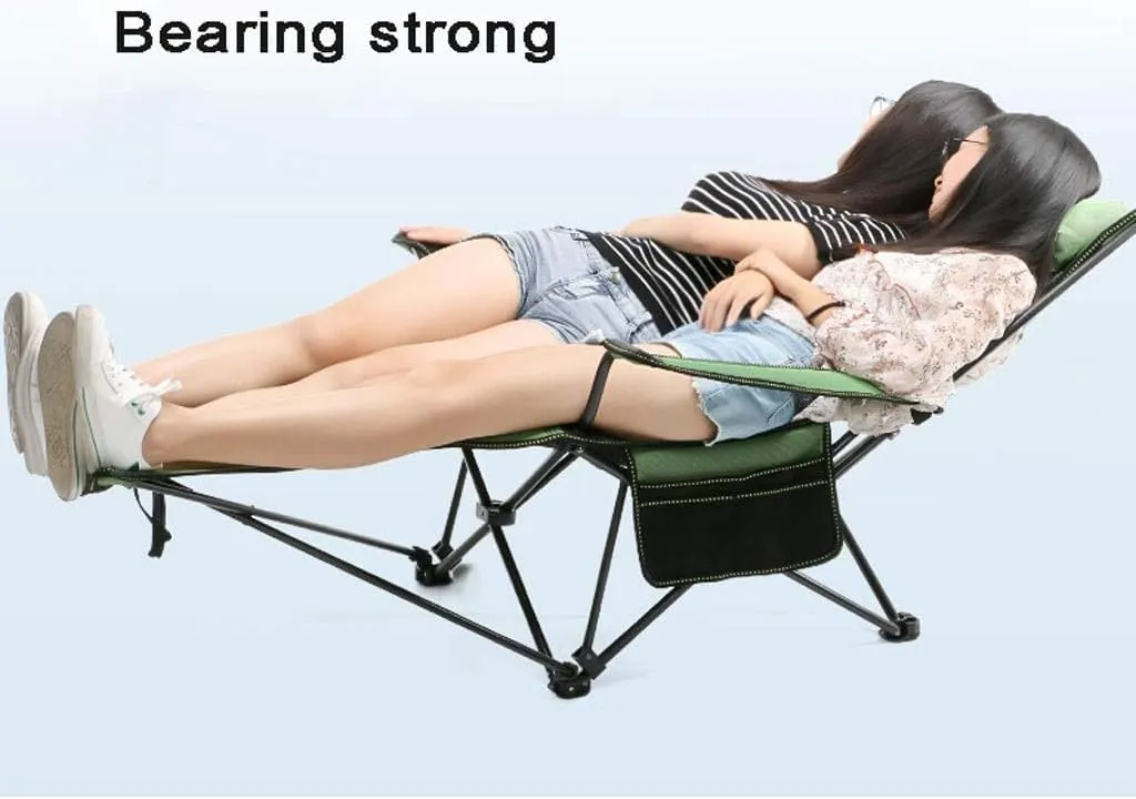 Outdoor Camp Chairs, Outdoor Camping Chair Folding Chair Recliner Break Relax Lounger Zero Gravity Chairs Garden Balcony Fishing Hiking Lawn Chairs Adults(Green)