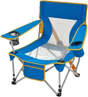 Outdoor Chair Folding Camping Armchair Beach Deck Chairs Portable Leisure Seat Stool with Breathable Mesh, Comes Storage Bag Foldable