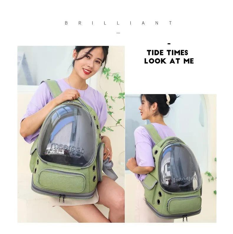 Outdoor Portable Breathable Space Pet Cabin Backpack