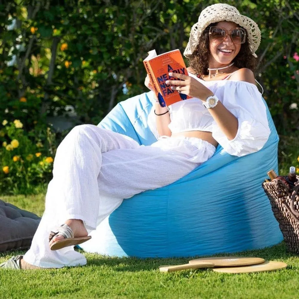 Outdoor Waterproof Bean Bag Cover, Adults' Pool Floating Bean Bag Chair, Oxford